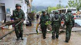 In Taiwan sind mindestens neun Personen im Zuge des Taifuns „Gaemi“ gestorben.