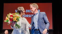 Das alte und neue Führungsteam der SPD mit Midyatli und Kämpfer.