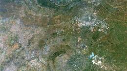 Der Vredefort-Krater, etwa 120 Kilometer von Johannesburg entfernt, gilt als der bisher größte Einschlagkrater der Erde.