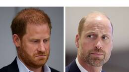 Prinz Harry (l) bei seinem jüngsten London-Besuch, bei dem er Bruder Prinz William nicht zu Gesicht bekam. Eigentlich kann ihm dieser nicht mehr die Hand reichen (Fotomontage).