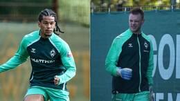 Während Isaac Schmidt am Dienstag vor dem Auswärtsspiel beim FSV Mainz 05 anteilig ins Mannschaftstraining des SV Werder Bremen zurückkehrte, musste Torhüter Karl Hein die Einheit nach einem Kopftreffer vorzeitig abbrechen.