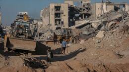 Zerstörte Gebäude südlich der Stadt Gaza. (Archivbild)