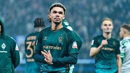 Sammelte mit seinem Tor im Nordderby und engagierten Trainingsleistungen Argumente für eine Startelf-Rückkehr bei Werder Bremen: Justin Njinmah.