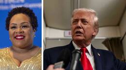 US-Präsident Donald Trump (recht) bezeichnete die Journalistin Yamiche Alcindor (links) als „aggressiv“ (Archivbild). 