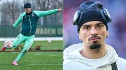 Im Training engagiert, aber im Spiel fast ohne Einfluss: Cameron Puertas kann bei Werder Bremen bislang nicht überzeugen.