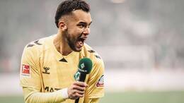 Schreit seine Freude über Werder Bremens Derbysieg gegen den HSV raus: Mio Backhaus.