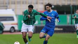 Salim Musah (links) spielte wie Maximilian Wöber und Patrice Covic im Regionalliga-Derby der U23 des SV Werder Bremen gegen den Bremer SV mit.