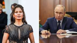 Mode-Influencerin Viktoria Bonja (l.) äußert öffentlich Kritik an Missständen in Russland, während Präsident Wladimir Putin (r.) zunehmend unter Druck steht. Ihre Aussagen spiegeln wachsenden Unmut über Krieg, Repressionen und wirtschaftliche Probleme im 