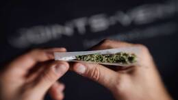 Ein Joint mit Cannabis.