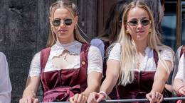 Giulia Gwinn und Klara Bühl feierten erst kürzlich die Meisterschaft mit dem FC Bayern.
