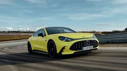 Zehn Minuten laden, dann weiterfahren: AMG verspricht dank 800-Volt-Technik und bis zu 600 kW Ladeleistung mehr als 460 Kilometer Reichweite nach so einer kurzen Pause.