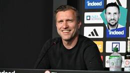 Sportvorstand Markus Krösche hatte einen starken Auftritt bei seiner PK